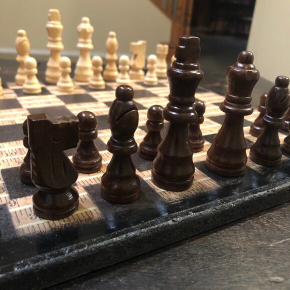 Scrapbook Chess Set - Ruler Pattern - Picture 12 of 12